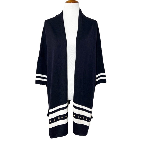 Draped Knit Sweater | Navy